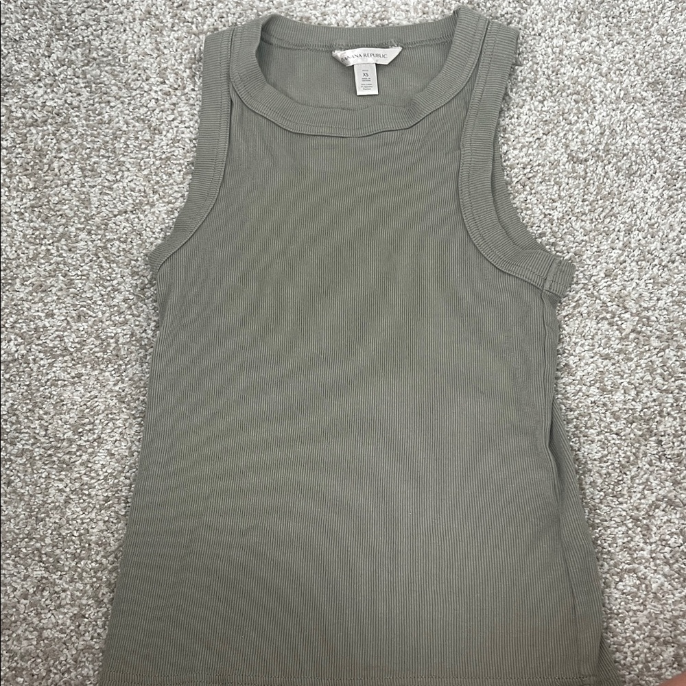 Banana Republic Olive Green Tank Top